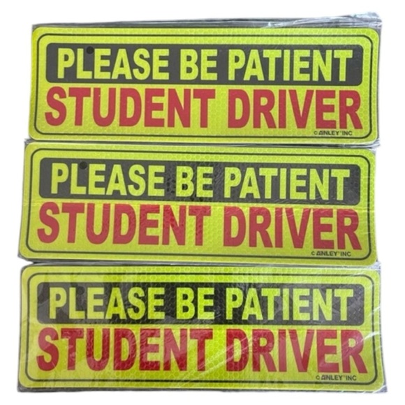 STUDENT DRIVER‎ MAGNETS-NWOT-Set of 3 - Picture 1 of 3
